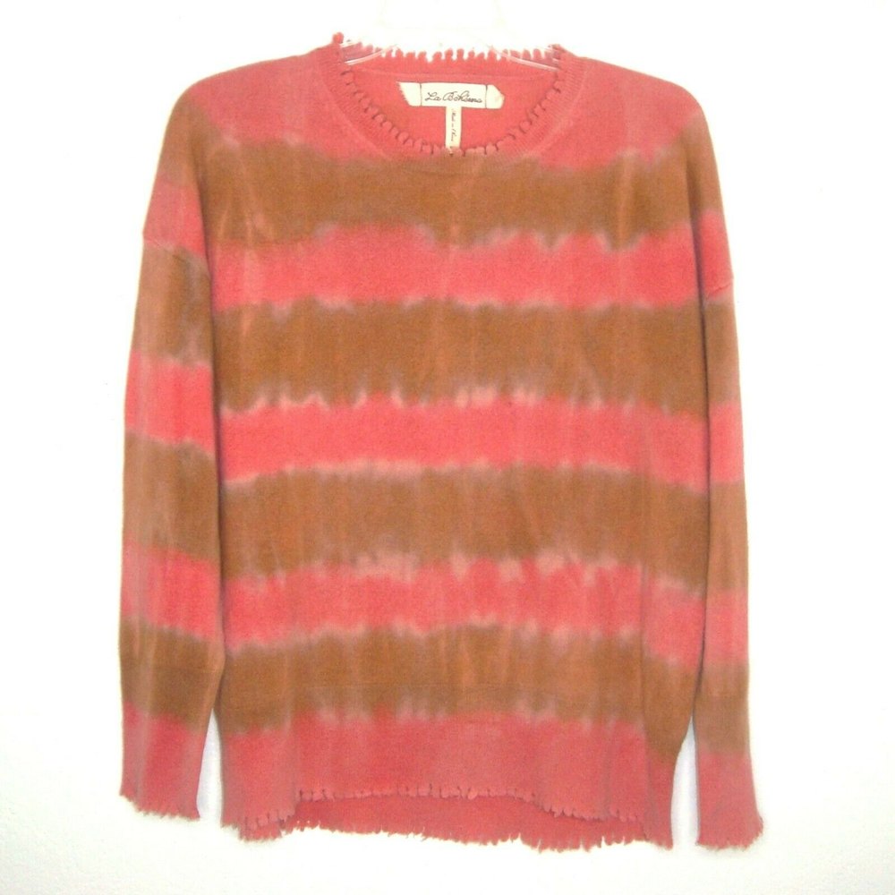 NWT La Boheme Wool Cashmere Tie Dye Oversized Sweater Size M